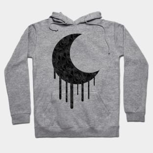 Black Rose Moon (purple) Hoodie